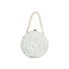 Bloomed Flower Round Clutch