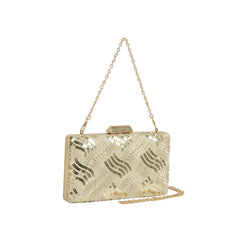 Sequin Wave Box Clutch