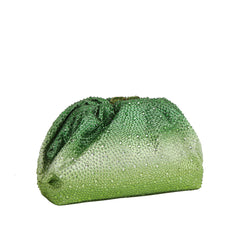Ombre Sparkle Ruched Clutch