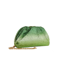 Ombre Sparkle Ruched Clutch