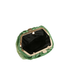 Ombre Sparkle Ruched Clutch