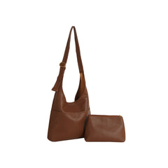 Everyday Pebbled Leather Duo Shoulder Tote