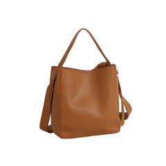 Pebbled Pocket Bucket Tote