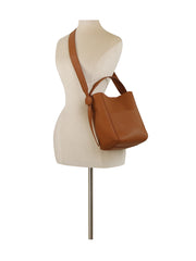 Pebbled Pocket Bucket Tote