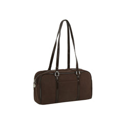 Sleek Suede Shoulder Tote