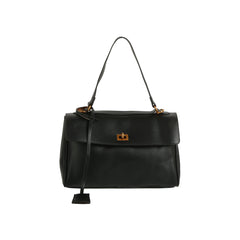 Structured Turn-Lock Satchel