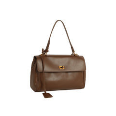 Structured Turn-Lock Satchel