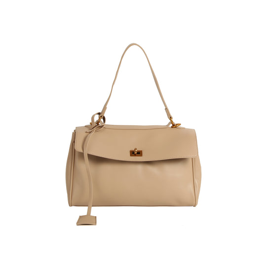 Structured Turn-Lock Satchel