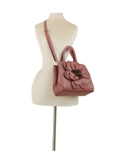 Floral Bloom Top Handle Satchel