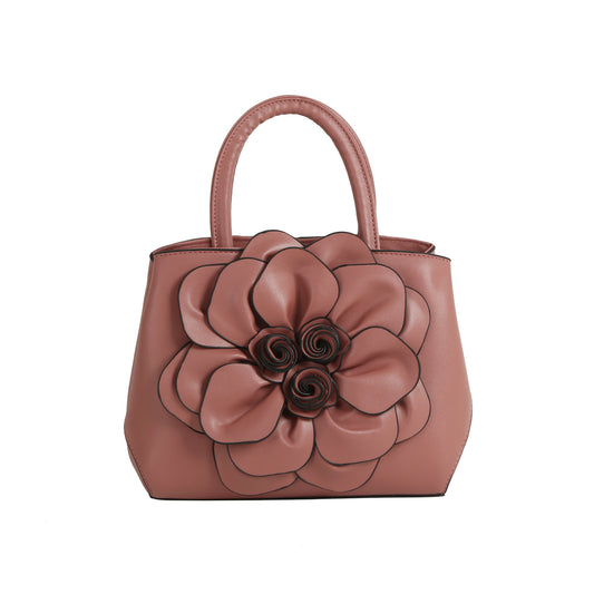 Floral Bloom Top Handle Satchel
