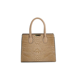 Crocodile Embossed 3-Piece Tote Set