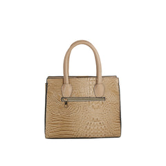 Crocodile Embossed 3-Piece Tote Set