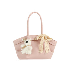 Teddy Charm Bow Tote