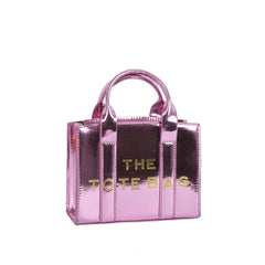 Metallic "THE TOTE BAG" Mini Tote