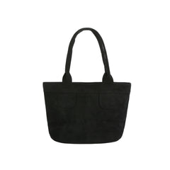 Two-Tone Suede Touch Tote