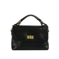 Quilted Luxe Top Handle Satchel Bag