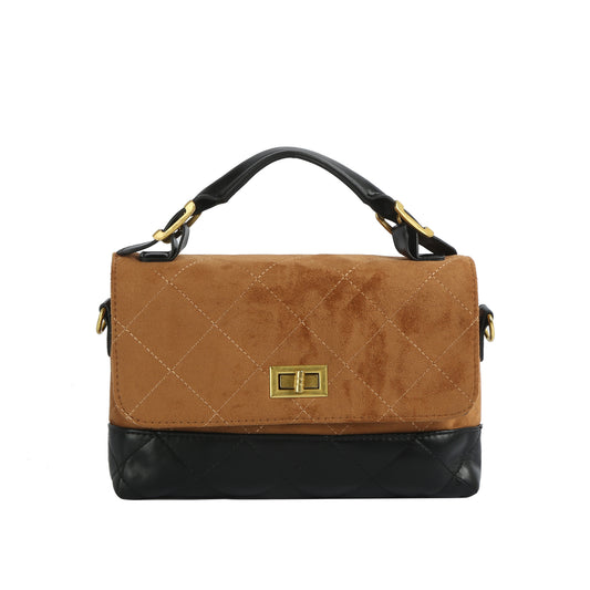 Quilted Luxe Top Handle Satchel Bag