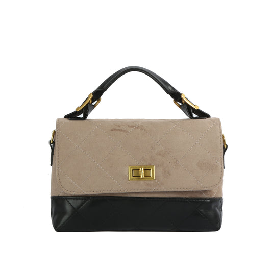 Quilted Luxe Top Handle Satchel Bag
