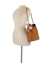 Plush Charm Suede Shoulder Bag Set