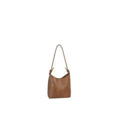 Knotted Strap Faux Leather Hobo Shoulder Bag with Matching Pouch