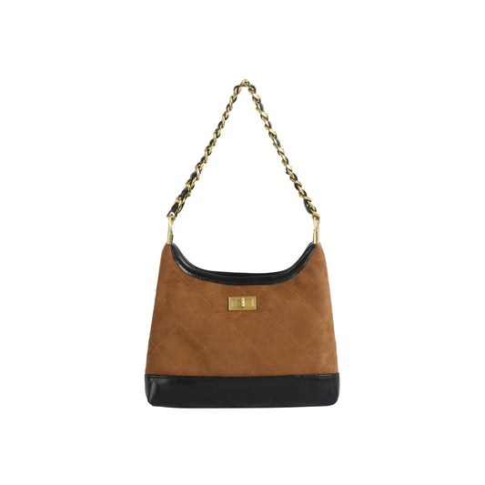 Diamond Stitched Chain Strap Shoulder Bag