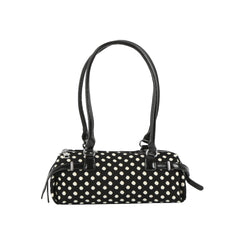 Polka Dot Barrel Shoulder Bag
