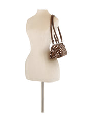 Polka Dot Barrel Shoulder Bag
