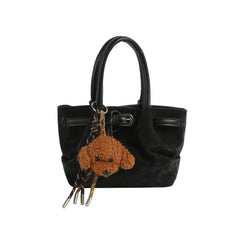 Mini Suede Bucket Satchel