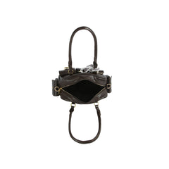 Ribbon Accent Multi-Pocket Shoulder Bag