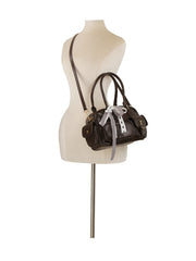 Ribbon Accent Multi-Pocket Shoulder Bag