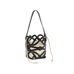 Cutout Cage Bucket Crossbody