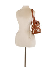 Cutout Cage Bucket Crossbody