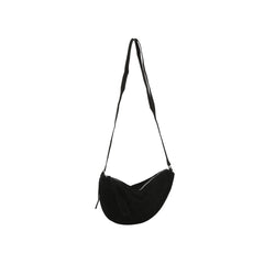 Soft Suede Crescent Sling Crossbody Bag