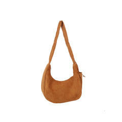 Soft Slouch Suede Shoulder Bag
