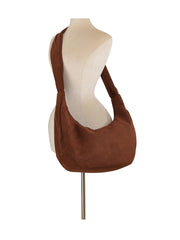 Soft Slouch Suede Shoulder Bag