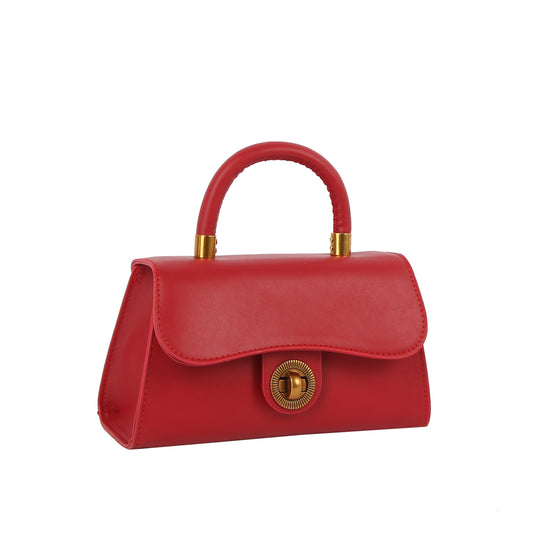 Vintage Top Handle Mini Turn-Lock Satchel