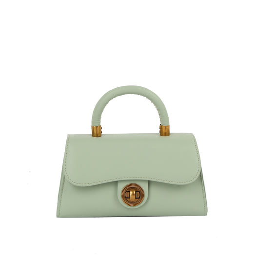 Vintage Top Handle Mini Turn-Lock Satchel