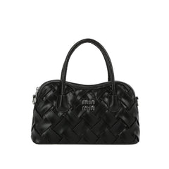 Woven Classic Mini Boston Bag