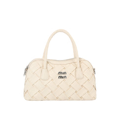 Woven Classic Mini Boston Bag