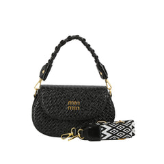 Braided Charm Woven Mini Crossbody