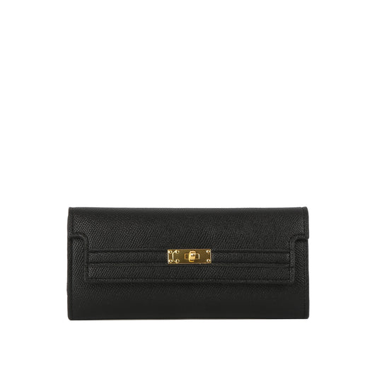 Structured Turn-Lock Slim Wallet