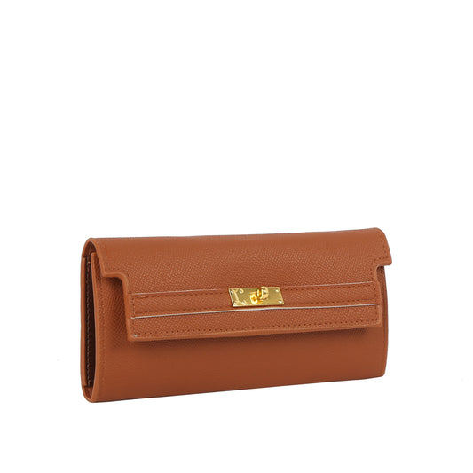 Structured Turn-Lock Slim Wallet