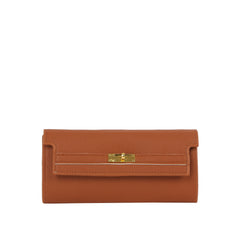 Structured Turn-Lock Slim Wallet