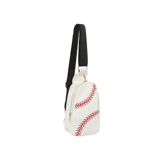 Sports Ball Print Sling Crossbody Bag