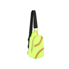 Sports Ball Print Sling Crossbody Bag