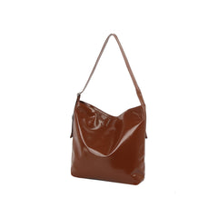 Studded Bow Shoulder Hobo Handbag