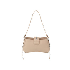 Studded Buckle Mini Shoulder Bag with Zip Pockets