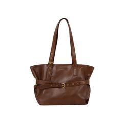 Belted Slouch Carryall Tote