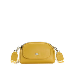 Flap Accent Mini Crossbody with Dual Zip Compartments