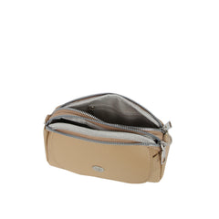 Flap Accent Mini Crossbody with Dual Zip Compartments